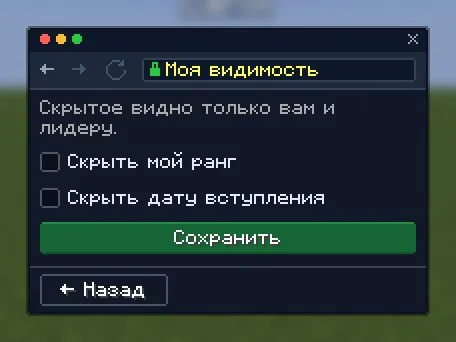 Моя видимость
